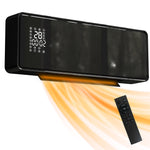 2000w Ceramic Electric Heater With Fan, Wall Mounted | Black