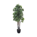 Lifelike 160cm Schefflera Tree In Decorative Pot Premium Artificial Greenery For Modern Interiors