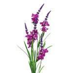 Pack Of 6 X 80cm Dark Pink Larkspur Artifical Stem