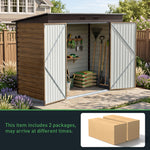 Breeins 8x4FT Outdoor Metal Storage Shed