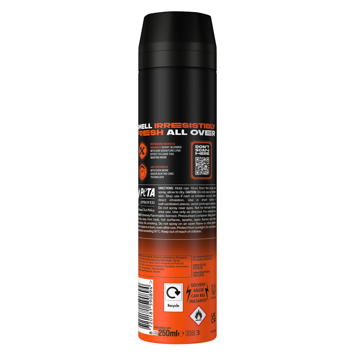 Sunset Fresh Deodorant Body Spray 48h Fresh 250ml | Set of 3