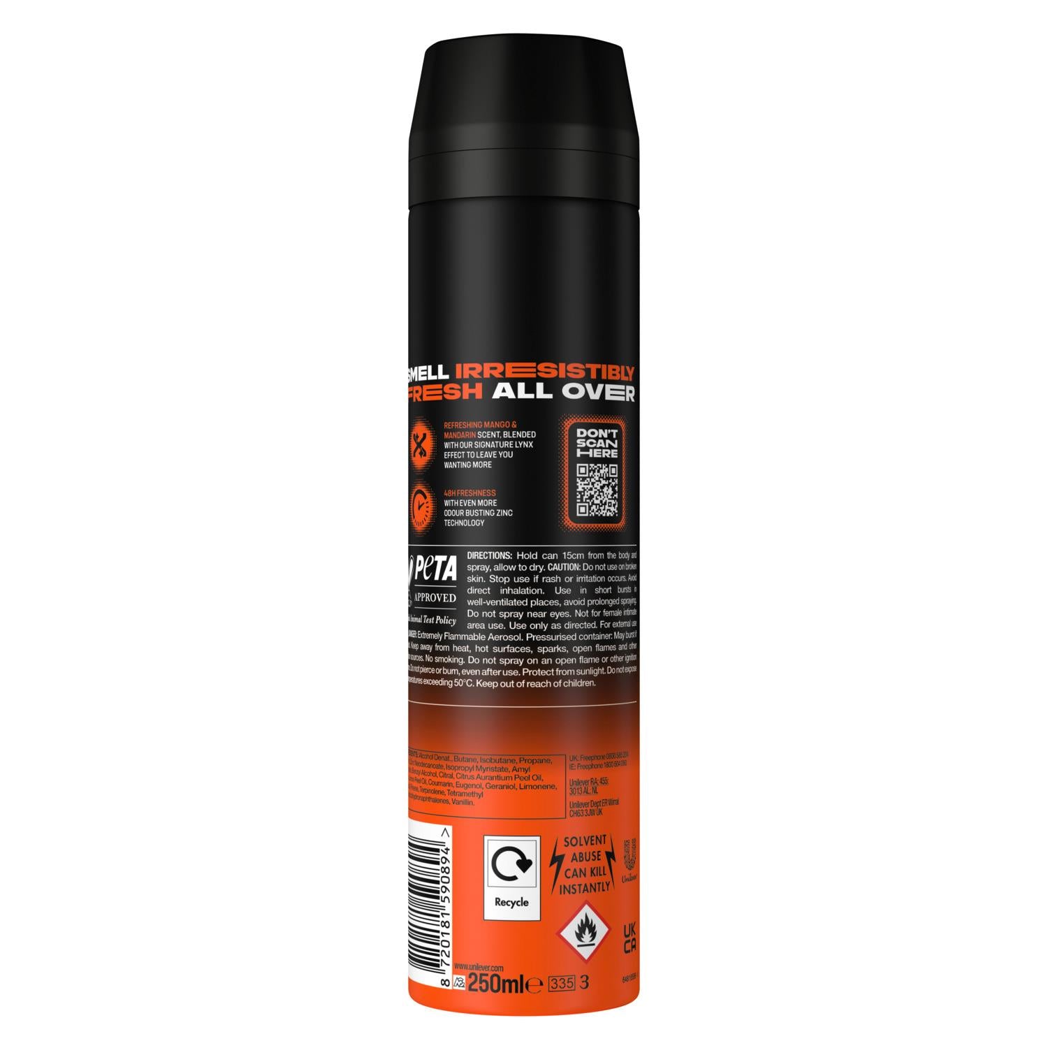 Sunset Fresh Deodorant Body Spray 48h Fresh 250ml | Set-of-6