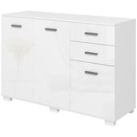 Sideboard Kitchen Storage Cabinet 2 Drawers And Shelves | One Size | Ivory