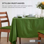 100% Cotton Seat Pads Plain Chair Cushions For Dining Room, Kitchen, Or Outdoor Garden Use | Set-of-1 | Dark Olive