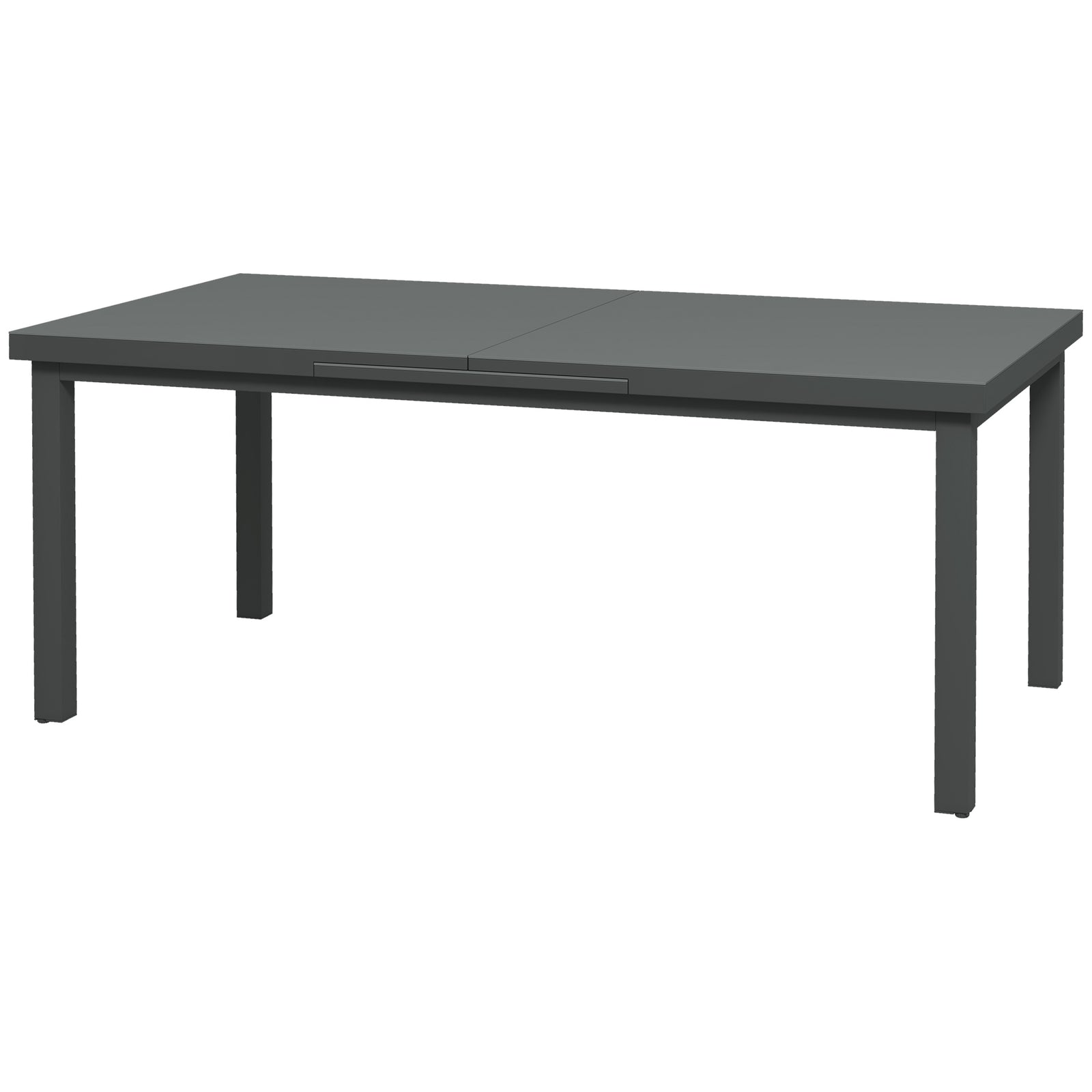 Extending Garden Table For 6-8, Aluminum Frame