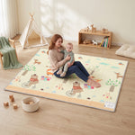 Foldable Reversible Baby Play Mat 180 X 150 Cm, Animals & Forest