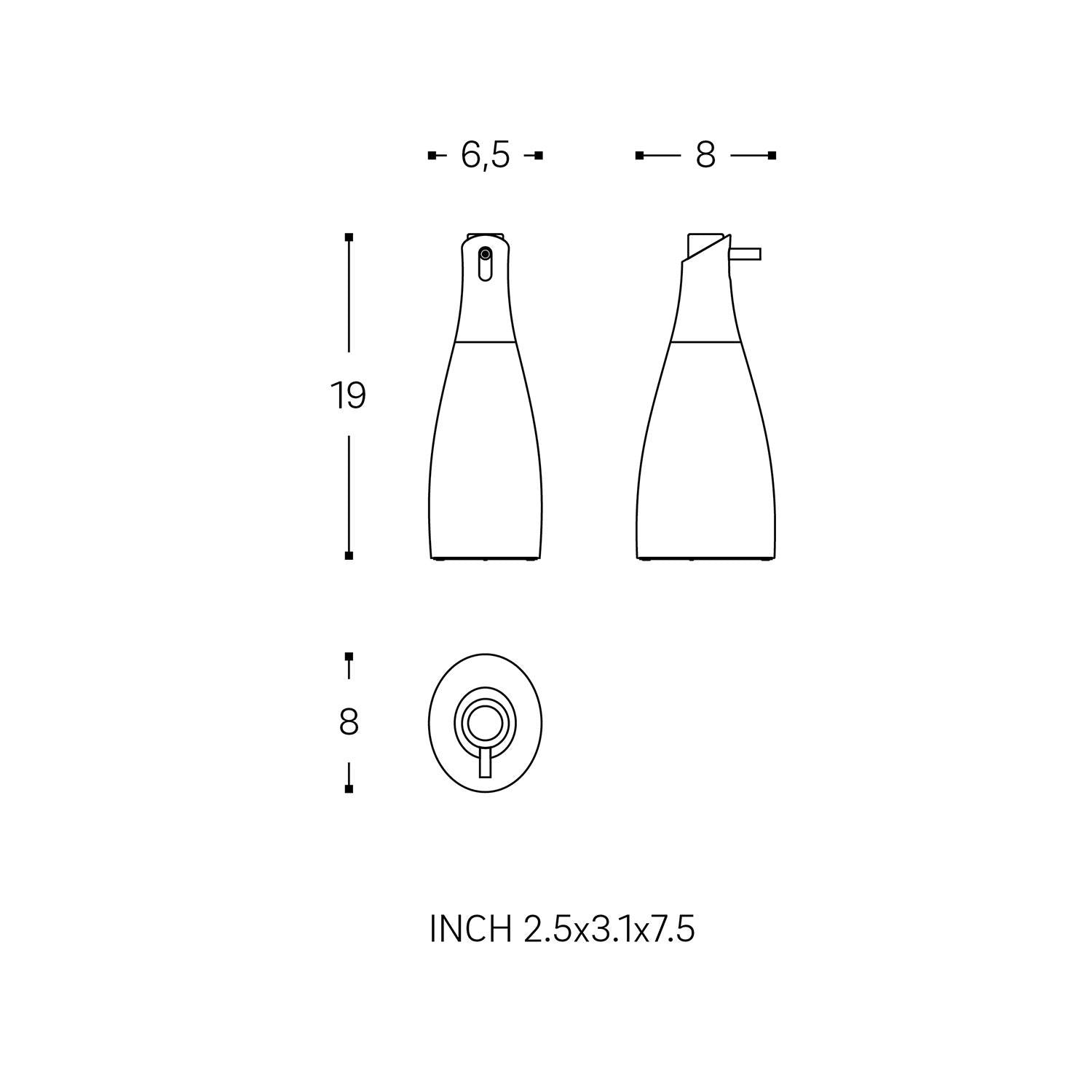 Soap Dispenser 300ml, Matt White, Unique Design, Saku Collection