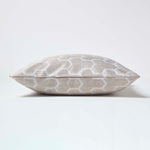 Geometric Jacquard Cushion Cover | 60cm x 60cm | Natural