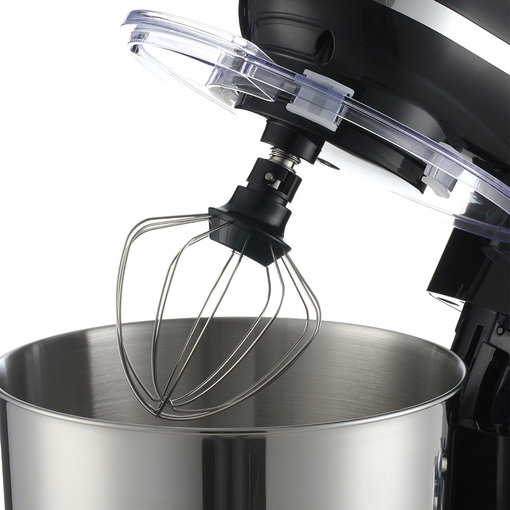 1400w 5.5l Household Stand Mixer With Stainless Steel Bowl, 6-speed Tilt-head Design – Includes Whisk, Beater & Dough Hook