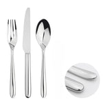 Cutlery Sets Stainless Steel 18/8 Forks Spoons Catering Nova | Set of 12 | Silver