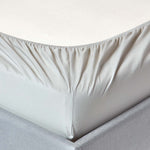 Egyptian Cotton Deep Fitted Sheet 200 Tc | Super King | Silver Grey