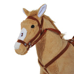 Children Standing Horse Plush Soft Ride On Toy Pony Kids Cuddly Game Play