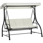 3 Seater Canopy Swing Chair Porch Hammock Bed Rocking Bench