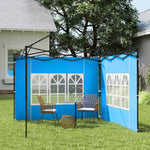 Gazebo Side Panels For 3x3(m) Or 3x6m Gazebo Canopy, 2 Pack