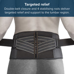 Back Pro - Compression Support Adjustable Compression Straps | Large/Extra Large | Black