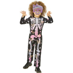 Skeleton Rose Gold Sparkle Costume | Small