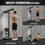 Wall Mounted Crossover Cable Machine Lat Pull Down Machine