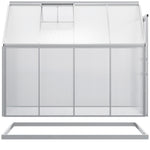 Polycarbonate Walk-in Garden Greenhouse W/ Sliding Door Tone