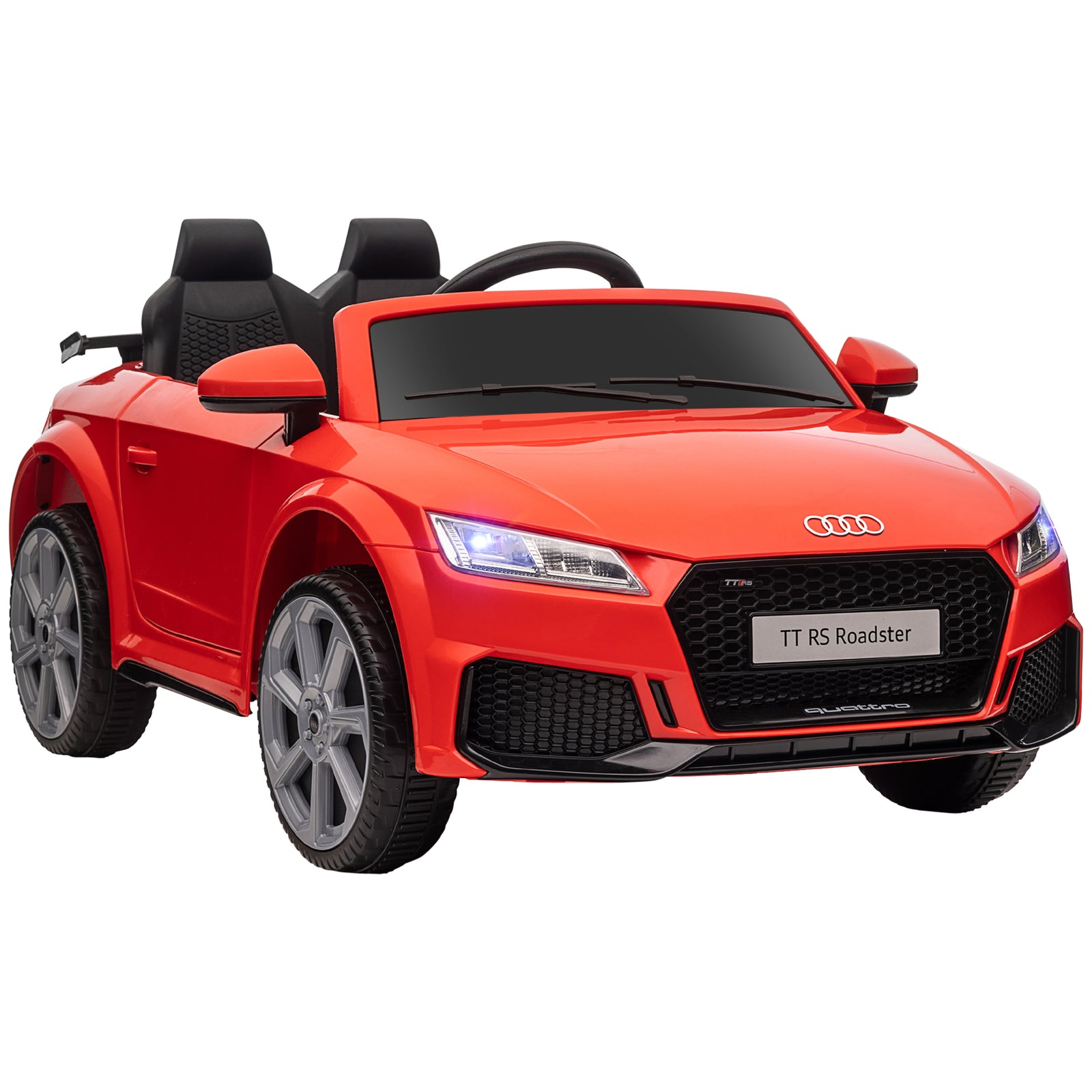 12v Battery Licensed Audi Tt Rs Ride-on Car W/ Remote, Headlight | Red