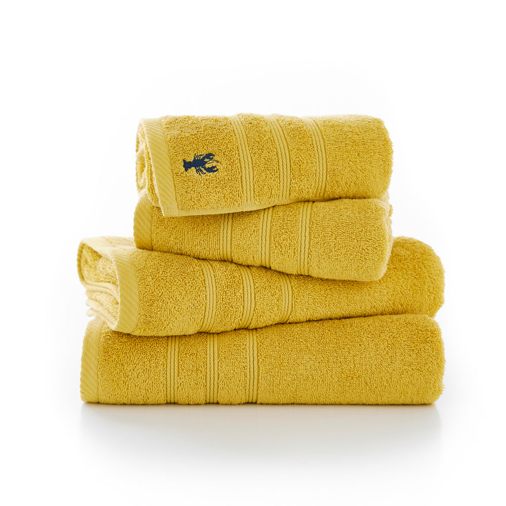 Kaleidoscope 550gm Combed 100% Cotton Towels | Bath Towel | Ochre
