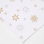 Cotton Christmas Gold Snowflake Pack Of 2 Placemats