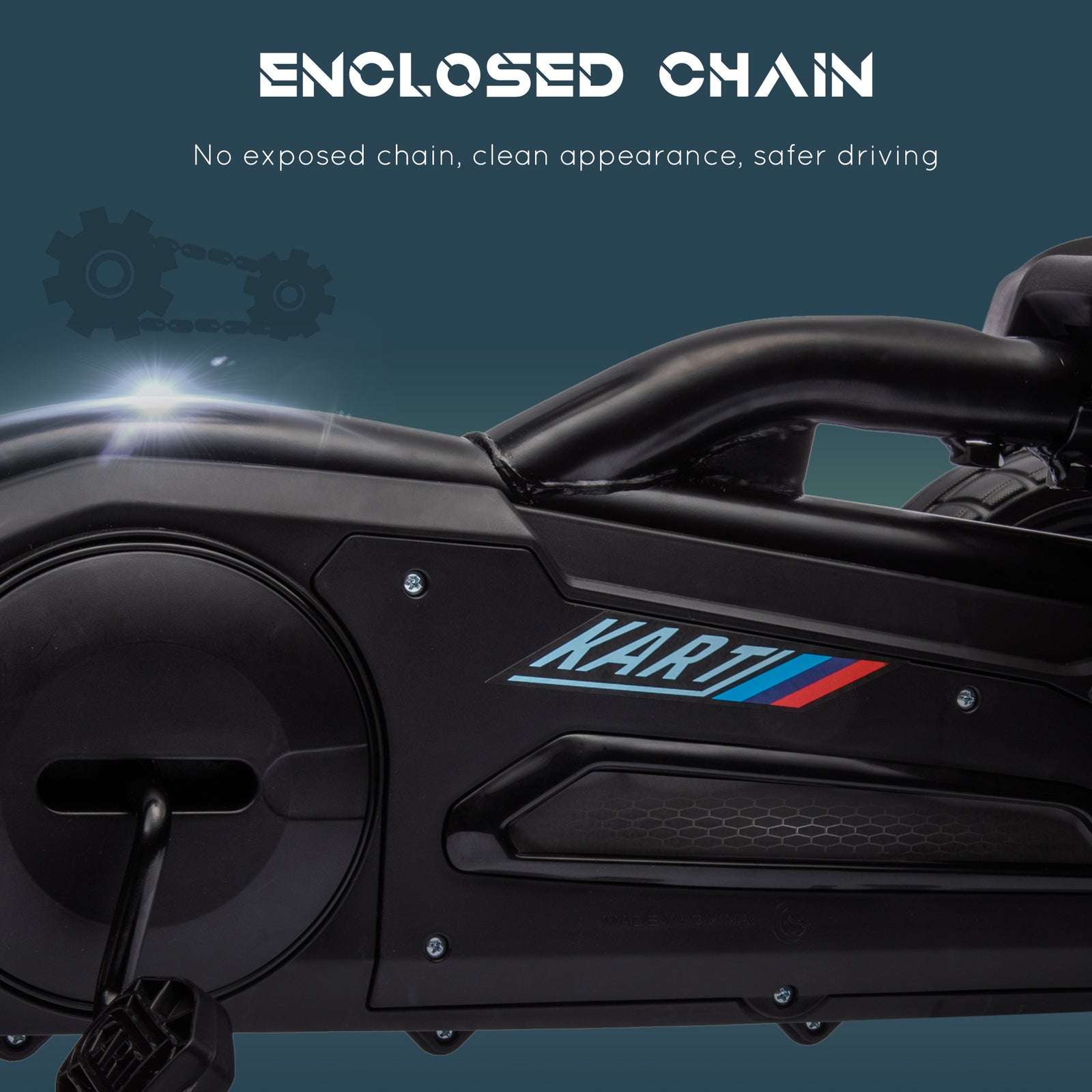 Pedal Go Kart W/eva Tyres, Handbrake | Black