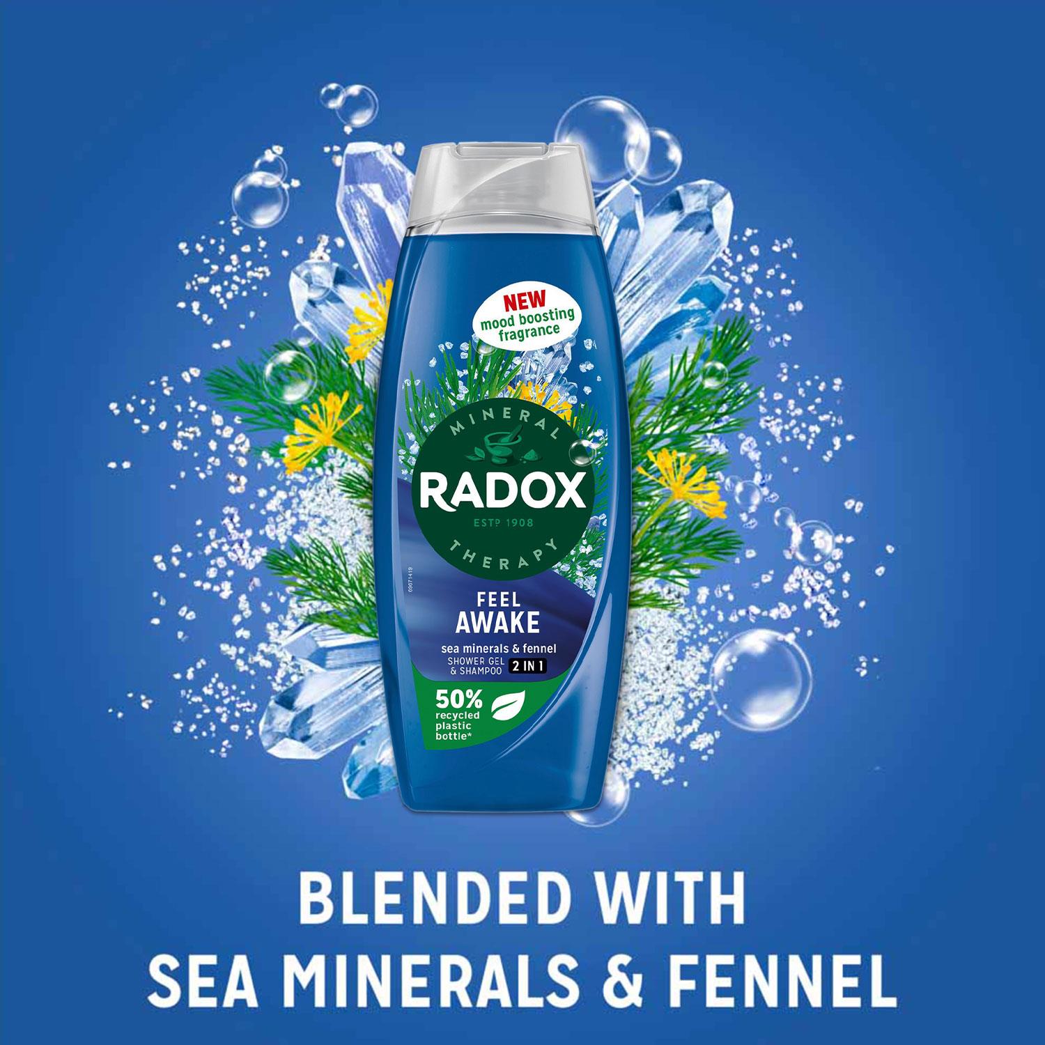 Body Wash & Shampoo 2in1 Feel Awake Men With Fennel & Sea Minerals 450ml, 3pk | 3 | Blue