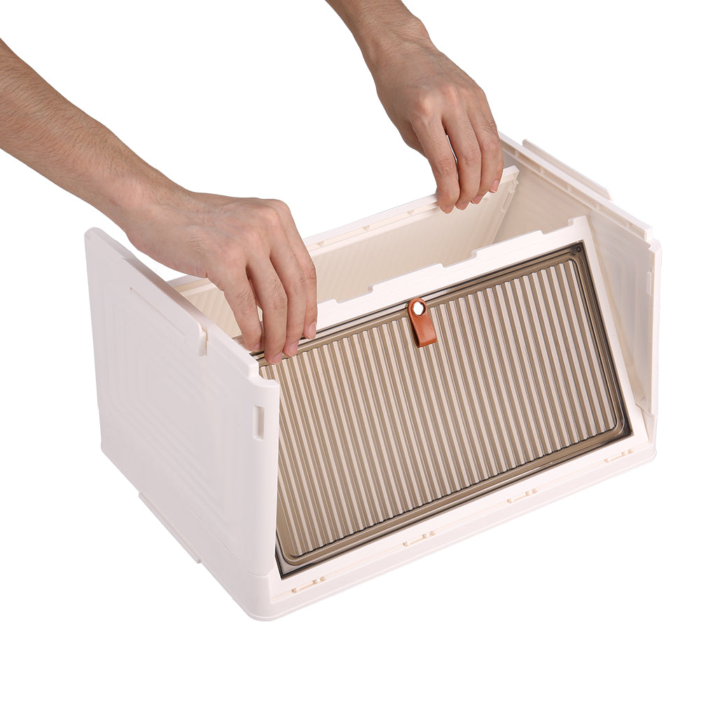4-layer Thicken Foldable Shoe Storage Box With Wheels