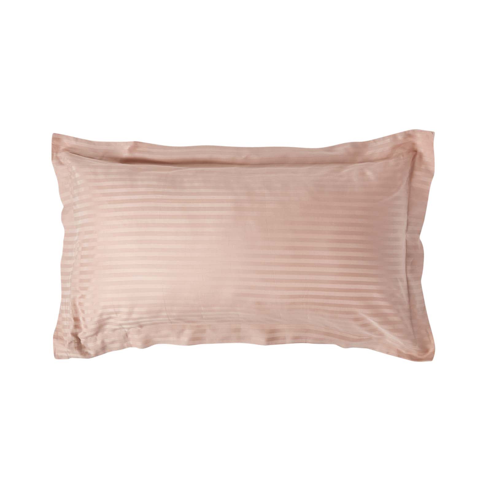 Egyptian Cotton Satin Stripe Oxford Pillowcase 330 Tc | King Pillow Case | Taupe & Beige