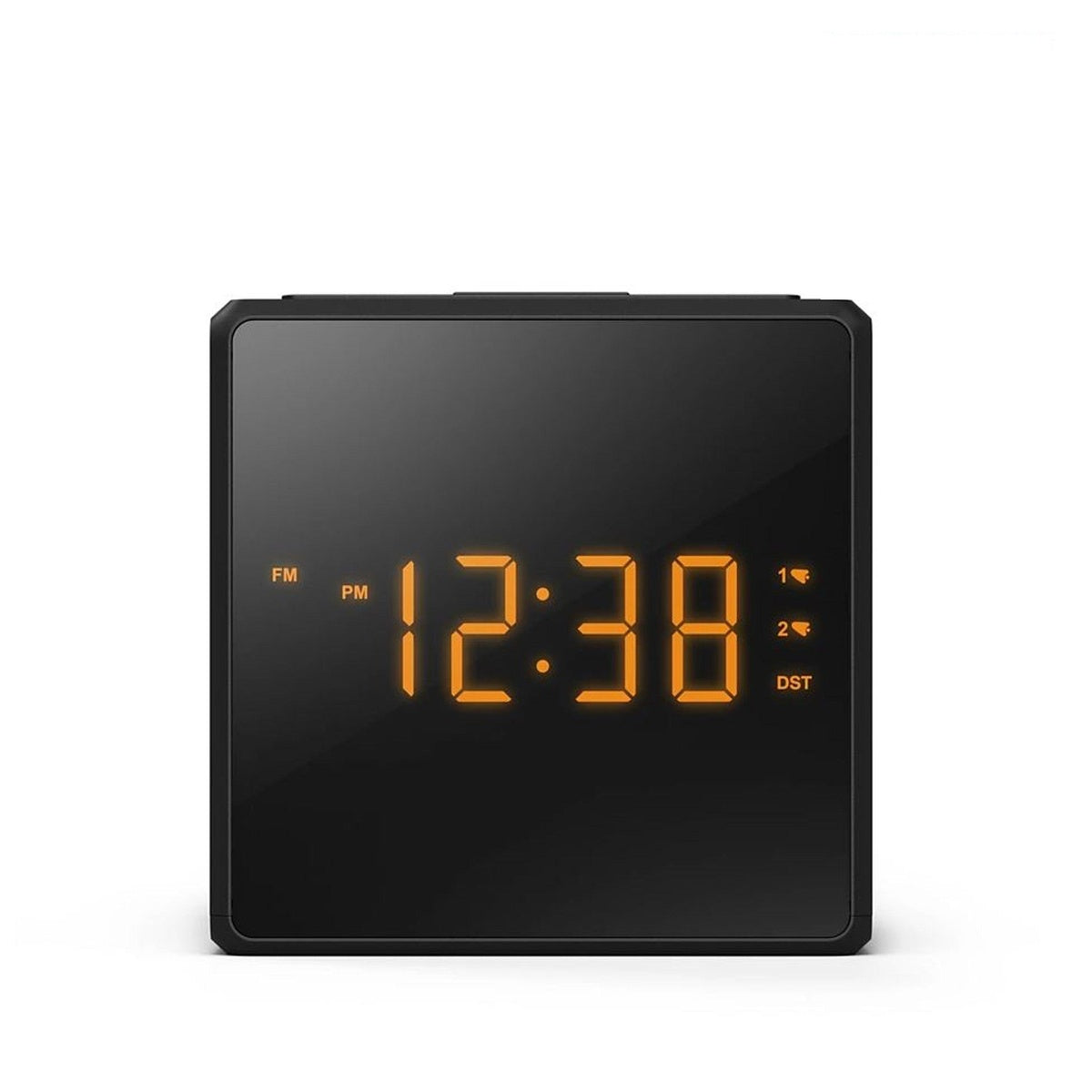 Tar4500 Dual Alarm Fm Clock Radio Usb-c Charging Port | Black