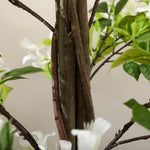 Potted 150cm Artificial Plants Honeysuckle Flower White