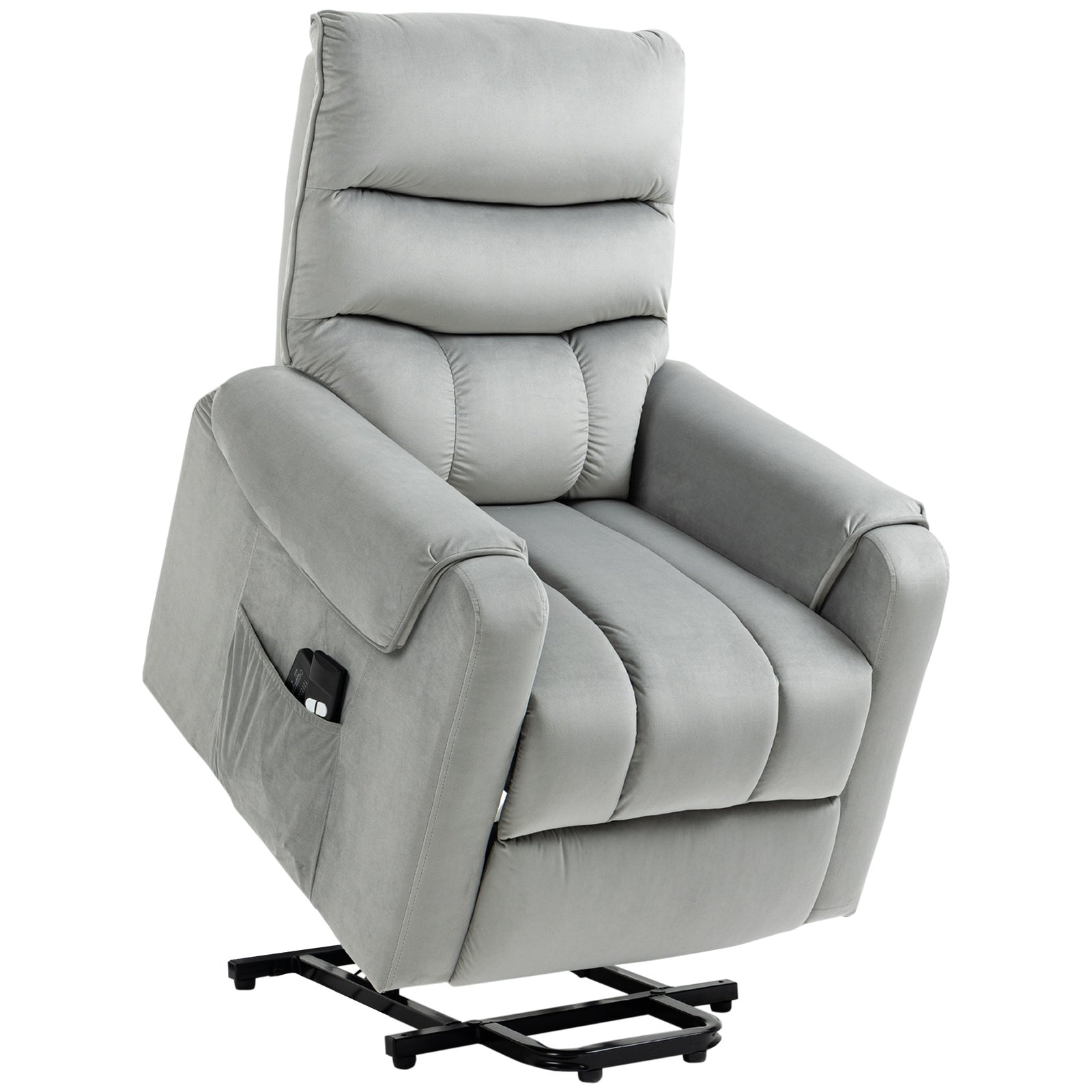 Power Lift Chair Rise Recliner Remote Control Grey