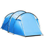 3 Man Camping Tent 2 Rooms Porch Vents Weather-resistant | Blue