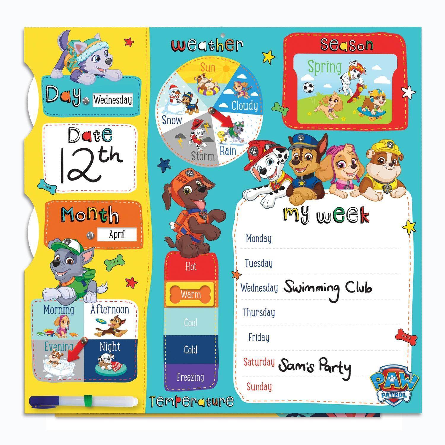Paw Patrol My First Activity Calendar Official Product
