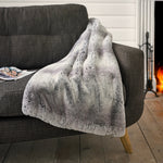 Ashbourne Ultrasoft Faux Fur Throw | 130cm x 180cm | Gray