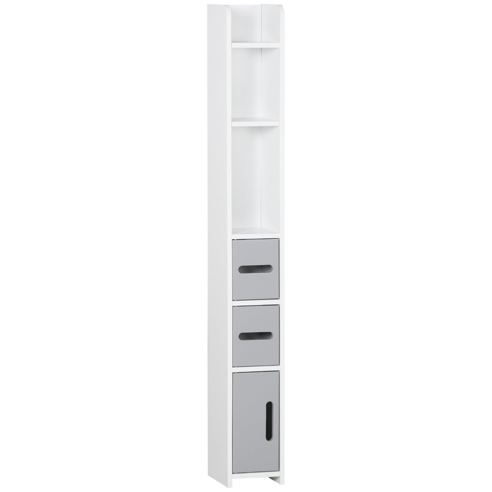 Freestanding Bathroom Cabinet W/ Open Shelves 3 Cupboards | One Size