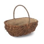 Wicker Oval Unpeeled Willow Garden Trug | Large | Brown