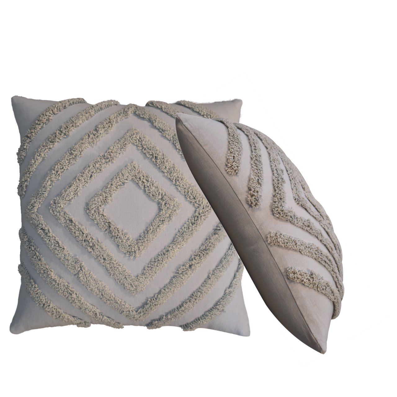 Tacy Cushion Set | Set-of-2 | Slate Grey