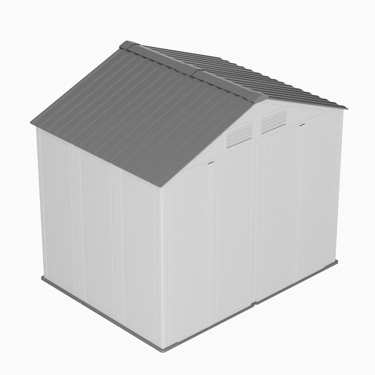 Breeins 8x6ft Plastic Garden Storage Shed With Lockable Door