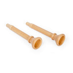 Bigjigs Toys Natural Trumpet 2 Pack