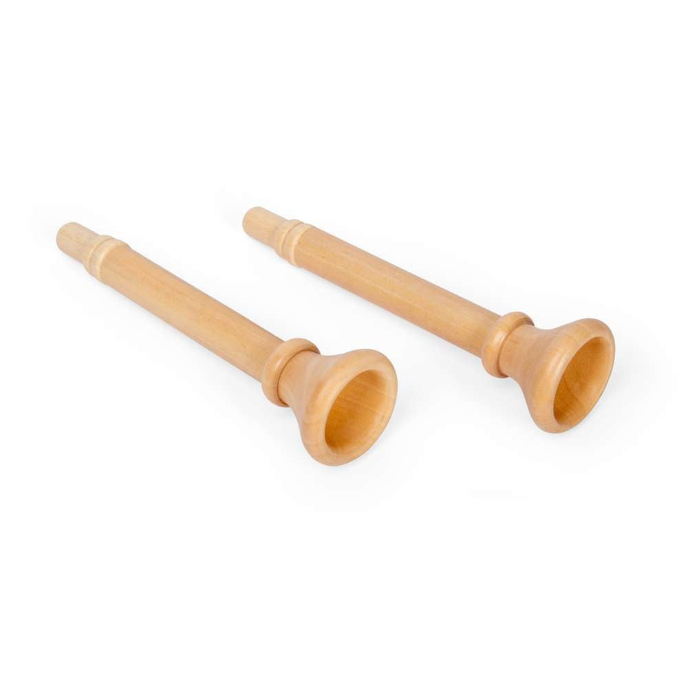 Bigjigs Toys Natural Trumpet 2 Pack