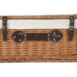 Wicker 56cm Double Steamed Picnic Basket | White