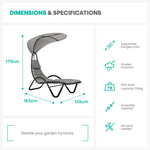 Bali Sun Lounger - Grey