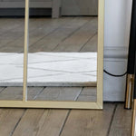 Tomi - Metal Arched Lattice Window Mirror | 200cm x 120cm | Gold
