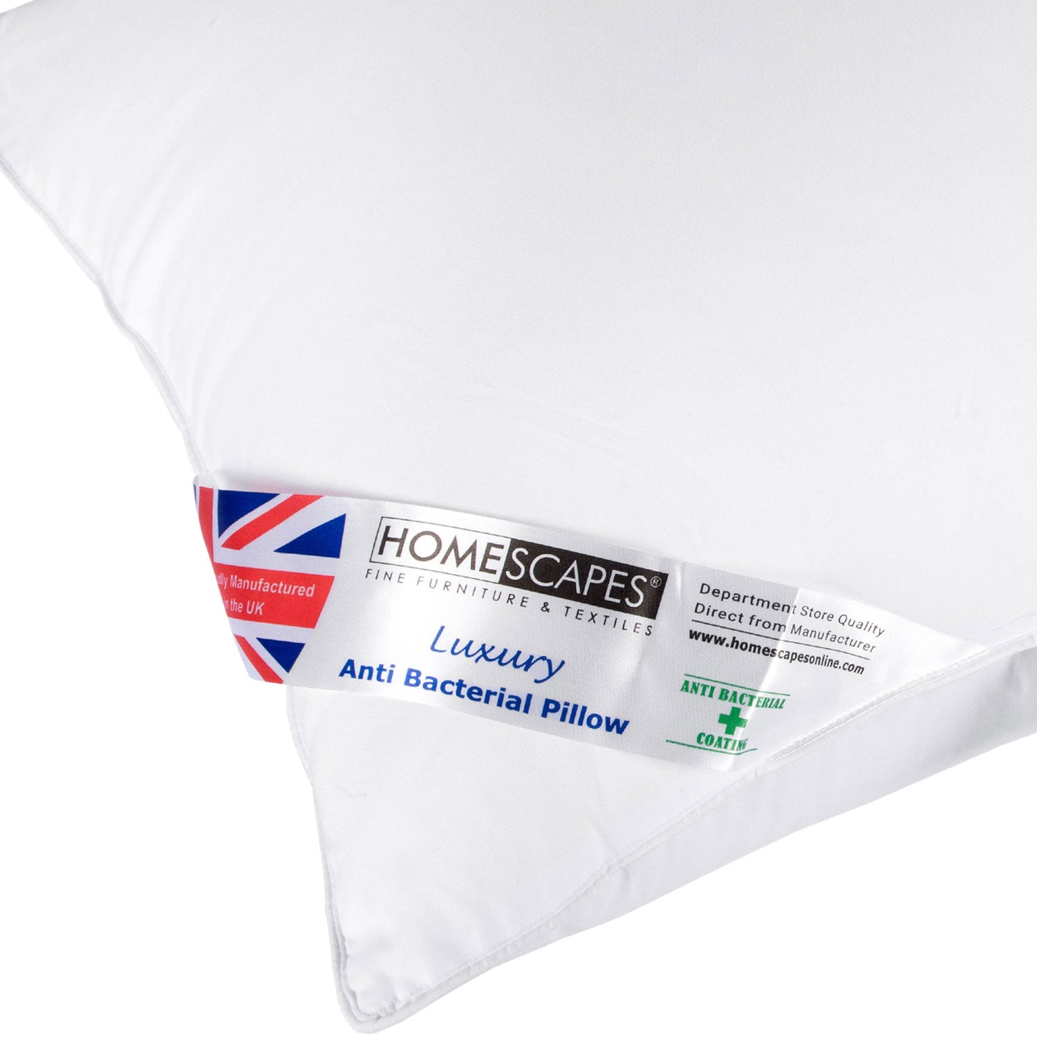 Anti Bacterial Pillow Super Microfibre Extra Fill, 48 X 74 Cm
