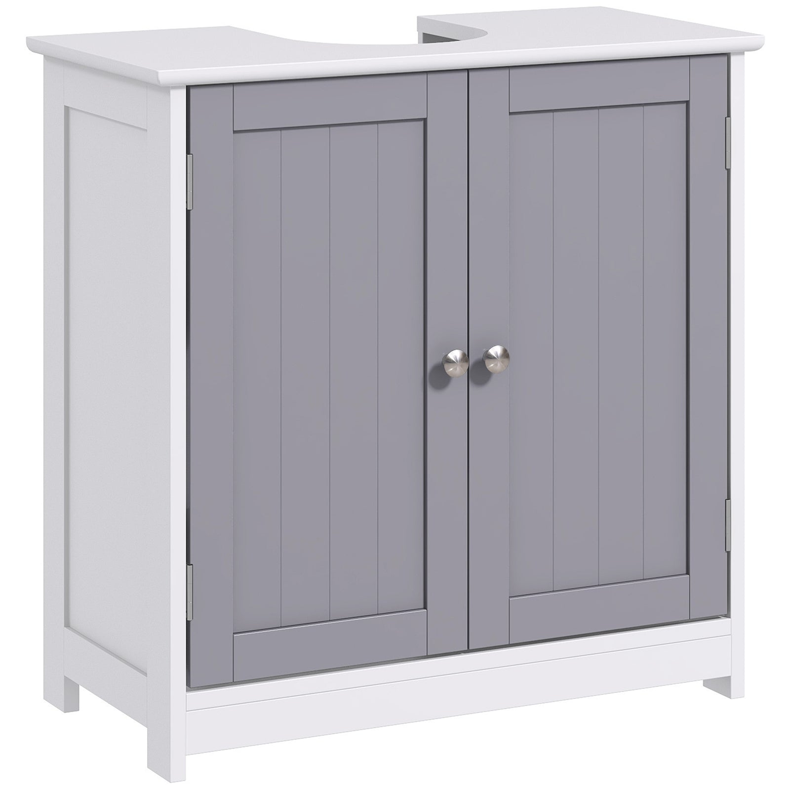 Under-sink Storage Cabinet Adjustable Shelf Drain Hole | One Size | White