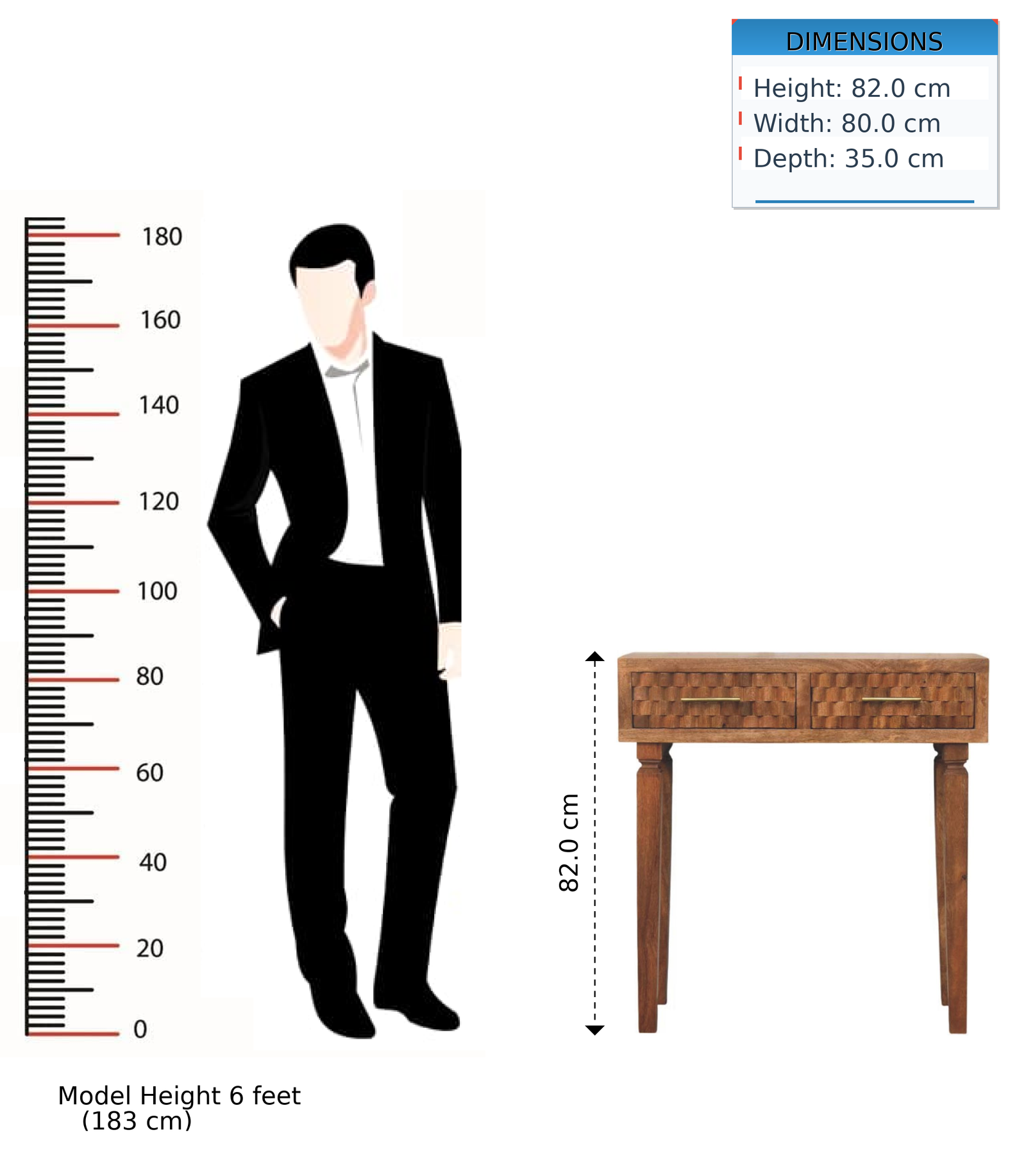 Artisan Furniture Arno Console Table In Golden Teak