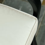 Garden Bench Cushion 2 Seater Seat Pad Indoorand Outdoor Use | White