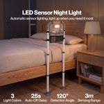 Adjustable Bed Rail With Led Sensor Light Storage Pocket Bed Handle Guard