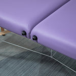Wooden Folding Spa Beauty Massage Table W/ 2 Sections | One Size | Purple